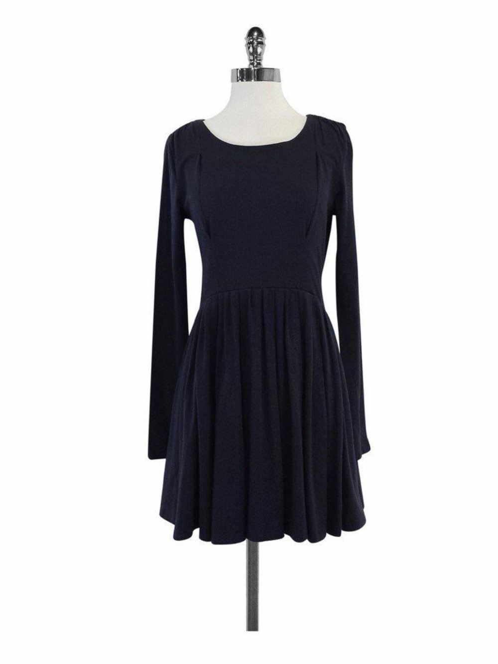 Proenza Schouler Black Fit & Flare Knit Dress Long Sleeve Size 4 (S)